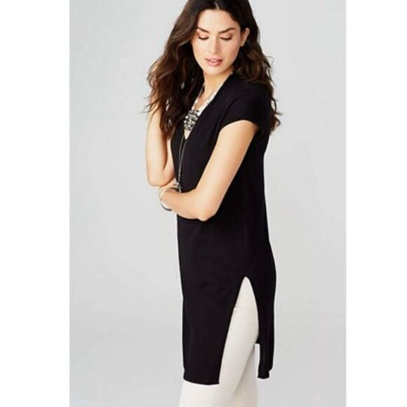 J. Jill Lightweight Sleeveless Sweater Tunic V-Neck Sz XS - Picture 4 of 13